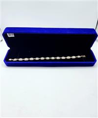 Gold-Diamond Bracelet 130 Diamonds 1.30 Carat T.W. 10K Yellow Gold 6.41g